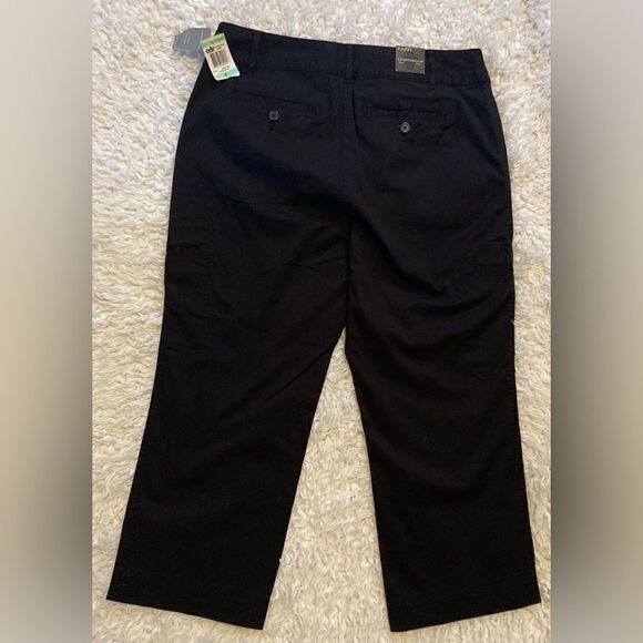 Charter Club Black Capri cargo Pants NWT - Picture 3 of 10